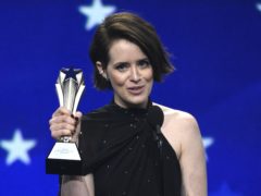 Claire Foy said ‘all I have to offer is myself’ as she was honoured for her contribution to women in film (Chris Pizzello/Invision/AP)