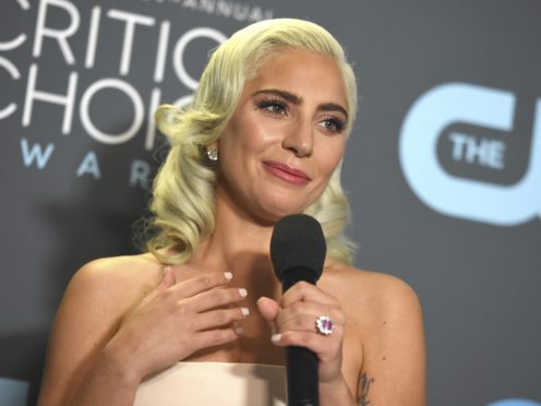 Lady Gaga shared the best actress prize with Glenn Close (Jordan Strauss/AP)