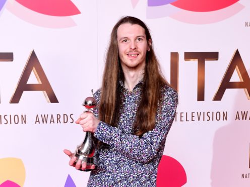 James Moore won the best newcomer gong at the National Television awards (Ian West/PA)