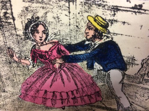 An illustration from the edition of Fanny Hill (Hansons/PA)