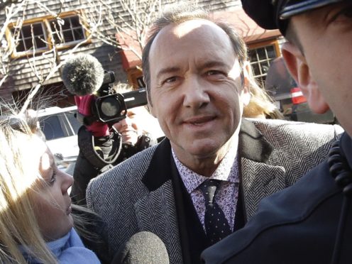 Actor Kevin Spacey arrives at district court in Nantucket, Massachusetts (Steven Senne/AP)