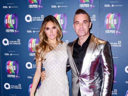 Ayda Field and Robbie Williams have three children (Ian West/PA)