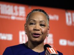 Time’s Up president Lisa Borders stepped down after allegations of sexual assault were made against her son, the group has announced (Elaine Thompson/AP)