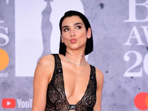 Dua Lipa at the Brit Awards (Ian West/PA)