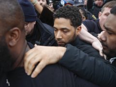 Jussie Smollett was released on bail after an accusation he staged an attack on himself (Kamil Krzaczynski/AP)