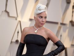 Lady Gaga dons diamond previously worn by Audrey Hepburn at the Oscars (Richard Shotwell/AP)