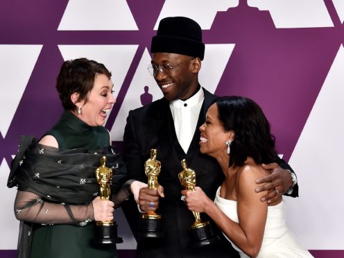 Olivia Colman, Mahershala Ali and Regina King (Alberto Rodriguez/PA)