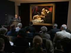 The ‘Lost Caravaggio’ discovered in the attic of a Toulouse farmhouse in 2014 (Jonathan Brady/PA)
