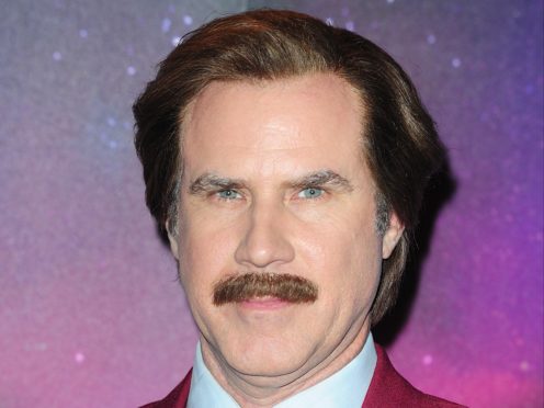 Actor Will Ferrell made an appearance in the commentary box of an ice hockey game as his cult comedy character Ron Burgundy (Ian West/PA)