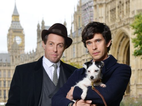 Hugh Grant as Jeremy Thorpe and Ben Whishaw as Norman Scott in BBC One’s A Very English Scandal (Kieron McCarron/BBC/PA)