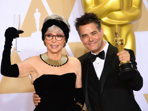 Rita Moreno, left, who appeared in the sitcom, pictured with Sebastian Lelio (Ian West/PA)