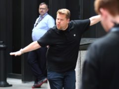 James Corden during filming for The Late Late Show (Yui Mok/PA)