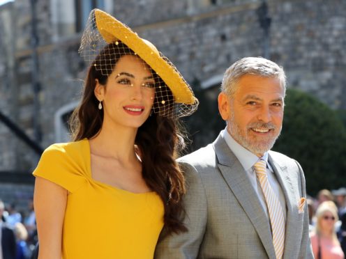 The Clooneys arrive at the People’s Postcode Lottery event t the McEwan Hall in Edinburgh (Andrew Milligan/PA)