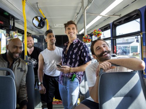 Queer Eye’s Jonathan Van Ness, right, is to release a memoir (Christopher Smith/Netflix/PA)