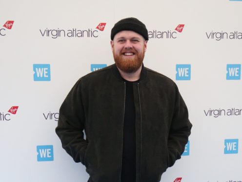 Tom Walker said he would be keeping his Brit award in the bathroom (Jonathan Brady/PA)