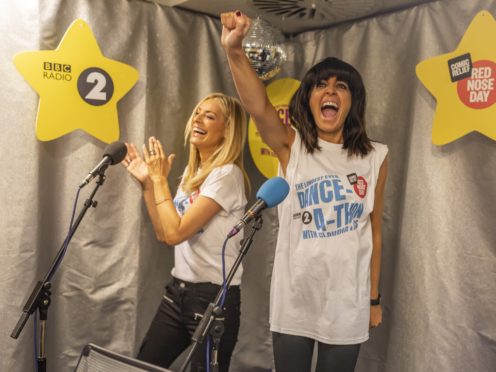 Claudia Winkleman and Tess Daly are taking part in a Comic Relief challenge (Tom Martin/Comic Relief)