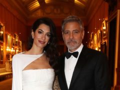 Amal Clooney and George Clooney at the dinner for donors, supporters and ambassadors of Prince’s Trust International (Chris Jackson/PA)