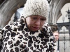 Actress Tina Malone leaves the High Court in London (PA)