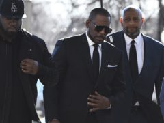 R Kelly arrives at the Leighton Criminal Court for a hearing on Friday in Chicago (Matt Marton/AP)