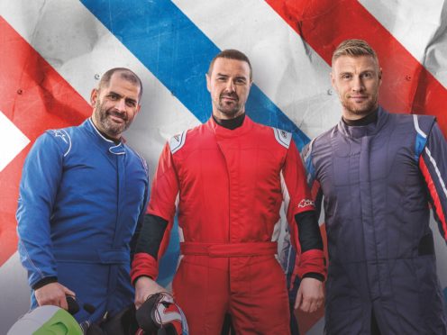 Chris Harris, Paddy McGuinness and Freddie Flintoff present the 27th series of Top Gear (Top Gear/BBC/PA)