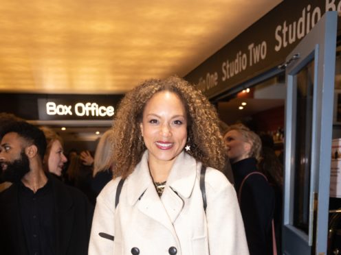 Angela Griffin arrives at the press night of Admissions (Phil Tragen/PA)