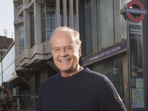 Kelsey Grammer delivered special tannoy announcements to commuters at Tottenham Court Road Station (Universal TV)
