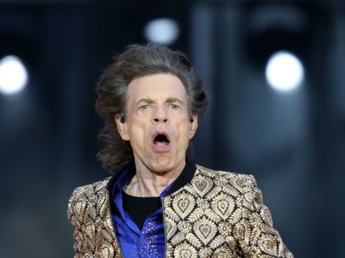 Sir Mick Jagger on stage (Jane Barlow/PA)