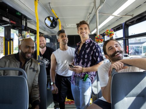 Four of Queer Eye’s Fab Five met a rising star of US politics as they discussed LGBT rights in Washington DC (Christopher Smith/Netflix/PA)