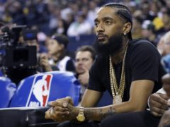 Grammy-nominated rapper Nipsey Hussle was shot outside his clothing shop in south Los Angeles (AP Photo/Marcio Jose Sanchez, File)