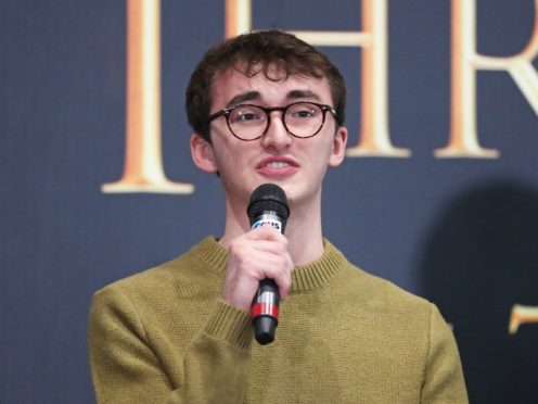 Isaac Hempstead Wright at the launch of the Game of Thrones touring exhibition at the Titanic Exhibition Centre in Belfast (Liam McBurney/PA)
