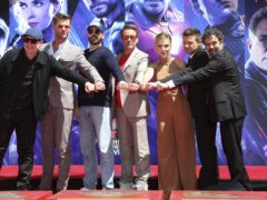 Stars of Avengers: Endgame received one of Hollywood’s highest honours when they placed their hands in cement outside the historic TCL Chinese Theatre (Willy Sanjuan/Invision/AP)