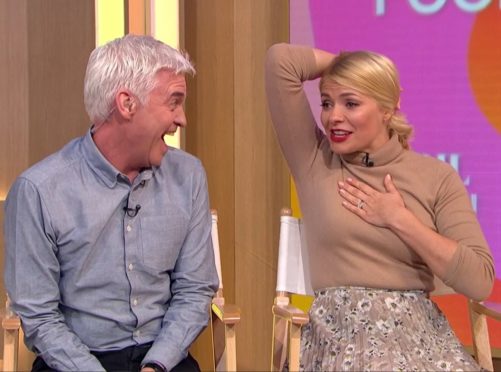 Holly Willoughby was stunned by an April Fool’s prank played on her on This Morning (ITV/This Morning/PA)