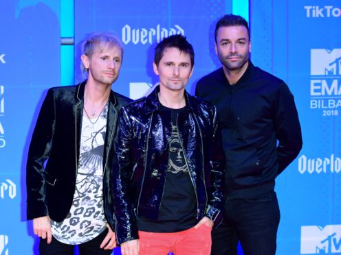 Muse frontman Matt Bellamy referenced his band’s 2006 hit (Ian West/PA)