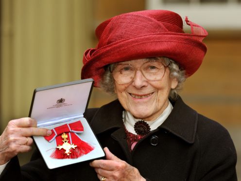 Judith Kerr with her OBE medal (John Stillwell/PA)