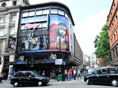 The Queens Theatre in London is the home of Les Miserables (Ian West/PA)