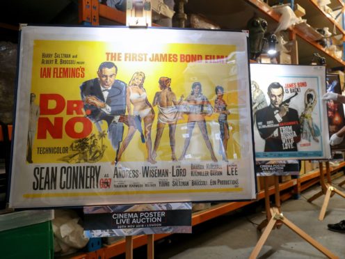 About 400 original film posters are going up for auction (Andrew Matthews/PA)