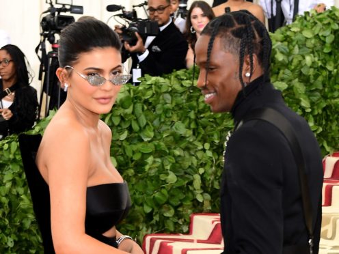 Kylie Jenner wished ‘hubby’ Travis Scott a happy birthday in Instagram (Ian West/PA)