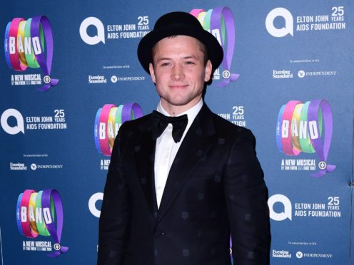 Taron Egerton sings on Rocket Man (Ian West/PA)