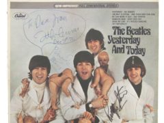 A rare and controversial Beatles record once belonging to John Lennon has sold at auction for £180,000 (Julien’s Auctions/PA)