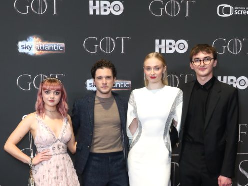 Maisie Williams, Kit Harington, Sophie Turner, and Isaac Hempstead Wright star in Game of Thrones (Liam McBurney/PA)