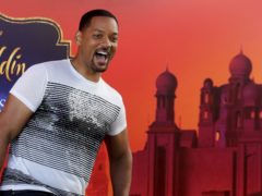 US actor Will Smith reacts during a news conference ahead of the regional launching of Disney’s live-action Aladdin in the Jordanian capital Amman (Raad Adayleh/AP)