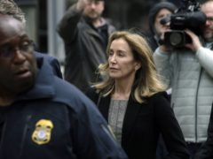 Felicity Huffman arrives at federal court in Boston (Steven Senne/AP)