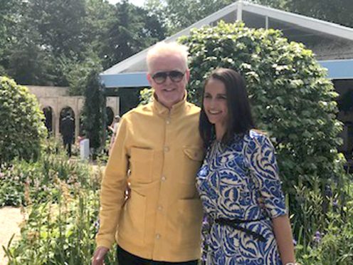 Chris Evans and his wife Natasha at the RHS Chelsea Flower Show (Craig Simpson/PA)