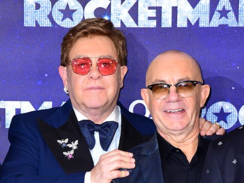 Elton John and Bernie Taupin attending the Rocketman UK Premiere (Ian West/PA)