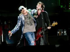 Axl Rose and Tommy Stinson of Guns N’ Roses (Ian West/PA)