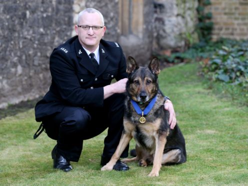 Finn and Pc Dave Wardell performed on BGT (Jonathan Brady/PA)