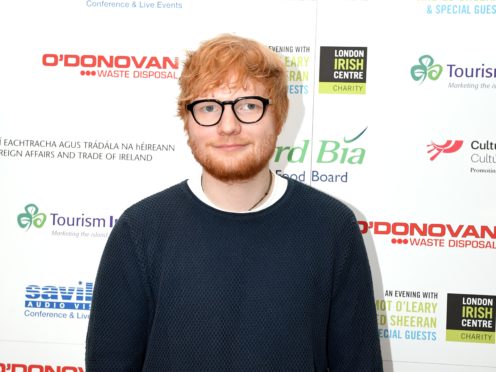 Ed Sheeran will receive the O2 Silver Clef Award at the ceremony (Victoria Jones/PA)