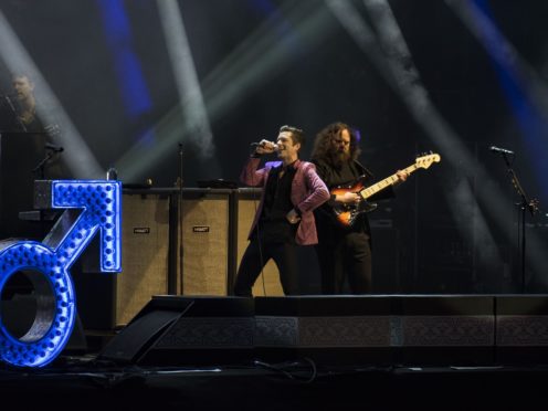 The Killers got their headline slot at Glastonbury off to an energetic start, beginning with two of their best known songs (David Jensen/PA)