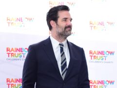 Rob Delaney arriving for the Trust in Fashion event at the Grosvenor House in London’s Park Lane where Harvey Nichols are showcasing designers at a celebrity-studded fashion fundraiser for the Rainbow Trust’s Children’s Charity (PA)