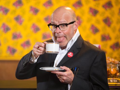 Harry Hill made his own interesting creation in the Bake Off tent (David Parry/PA)